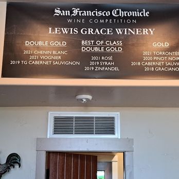 Lewis Grace Winery - Lewis Grace Winery award winners at the San Francisco Wine Competition - Wineries Near Me - Placerville, California