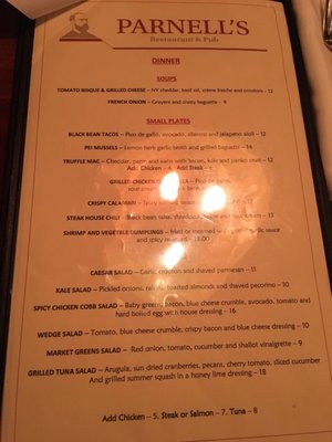 Menu photo 3 Parnell's Pub & Restaurant New York, NY Menu photo 3 Parnell's Pub & Restaurant New York, NY