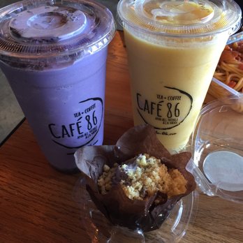 Cafe 86 - Ube monster Milkshakes and cheesecake - Desserts Near Me - Artesia, California
