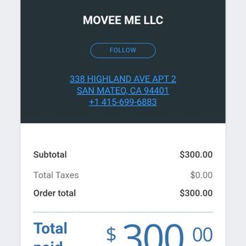 Movee Me - Proof of purchase - Couriers & Delivery Services Near Me - San Mateo, California Movee Me - Proof of purchase - Couriers & Delivery Services Near Me - San Mateo, California