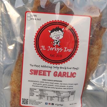JL Jerkys - Large pouch of Sweet Garlic jerky - Meat Shops Near Me - San Diego, California