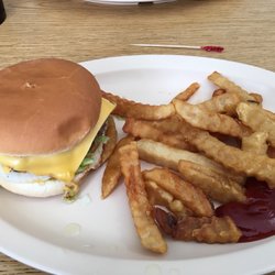 J & S Junes Cafe - Excellent tiny burger w fries!