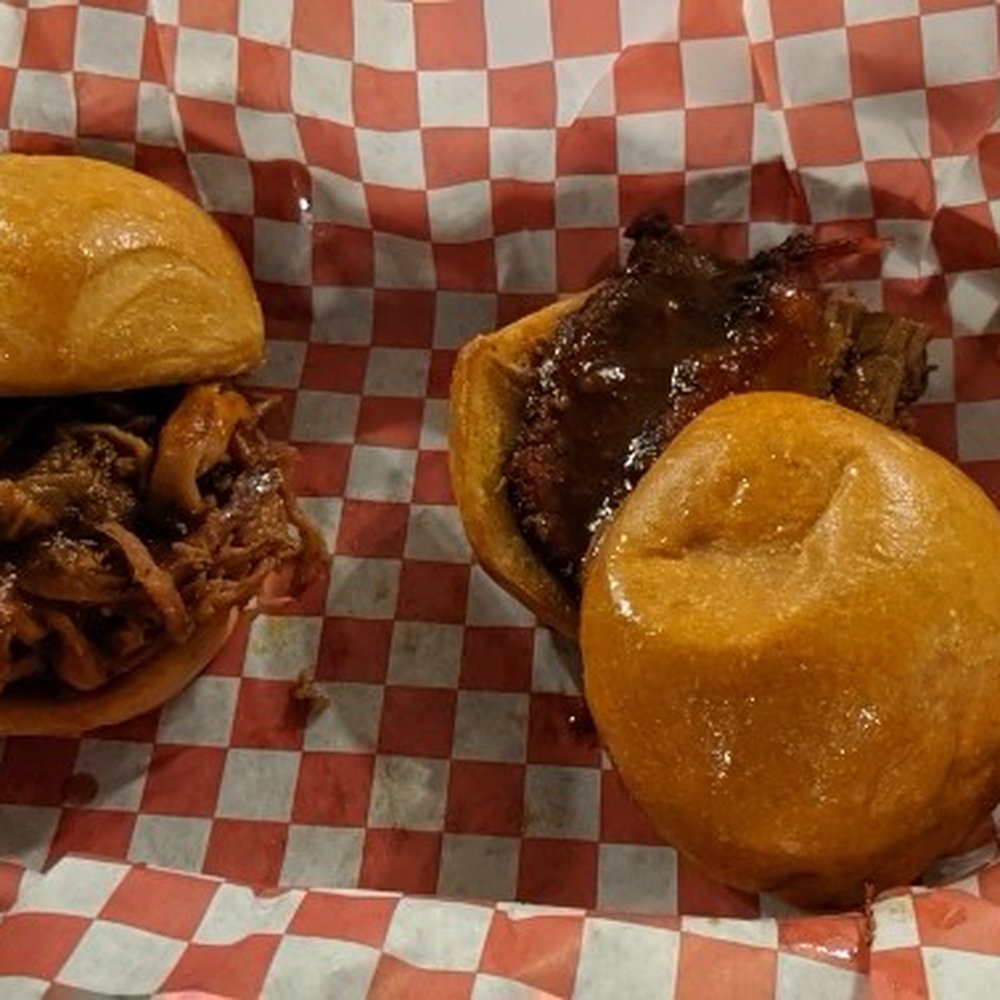 BMan's BBQ - Pulled pork and brisket sliders - Barbeque Near Me - Sedalia, Colorado BMan's BBQ - Pulled pork and brisket sliders - Barbeque Near Me - Sedalia, Colorado