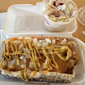 Mustard's Chicago Style Eatery - Windy City Chilidog & Coleslaw (5oz) - Hot Dogs Near Me - Los Alamitos, California Mustard's Chicago Style Eatery - Windy City Chilidog & Coleslaw (5oz) - Hot Dogs Near Me - Los Alamitos, California