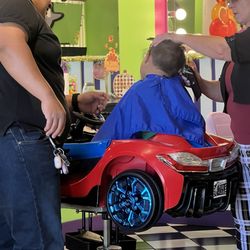 Sharkey's Cuts for Kids - The blonde woman is Tammy