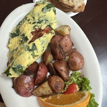 Simple Simon's Bakery & Bistro - Bacon and spinach omelette - Bakeries Near Me - Riverside, California Simple Simon's Bakery & Bistro - Bacon and spinach omelette - Bakeries Near Me - Riverside, California