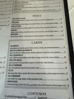 Menu photo 2 Sirena Ristorante Long Branch, NJ Menu photo 2 Sirena Ristorante Long Branch, NJ