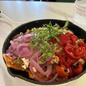 Sugar and Scribe - Chilaquiles with birria - Bakeries Near Me - La Jolla, California Sugar and Scribe - Chilaquiles with birria - Bakeries Near Me - La Jolla, California
