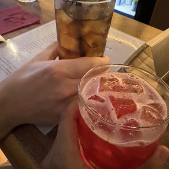 Huuma - hibiscus margarita and vodka coke - Cocktail Bars Near Me - New York, New York Huuma - hibiscus margarita and vodka coke - Cocktail Bars Near Me - New York, New York