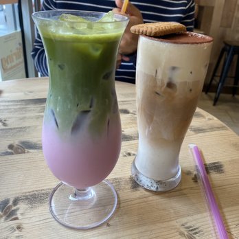 A La Mousse - Cherry Blossom Matcha Latte and tiramisu latte - Desserts Near Me - Philadelphia, Pennsylvania A La Mousse - Cherry Blossom Matcha Latte and tiramisu latte - Desserts Near Me - Philadelphia, Pennsylvania