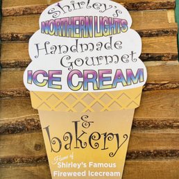 a large ice cream cone