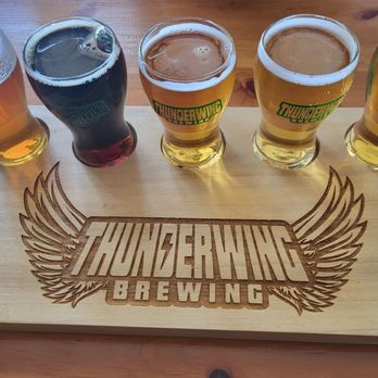 Thunderwing Brewing - Flight of beer - Breweries Near Me - Columbus, Ohio