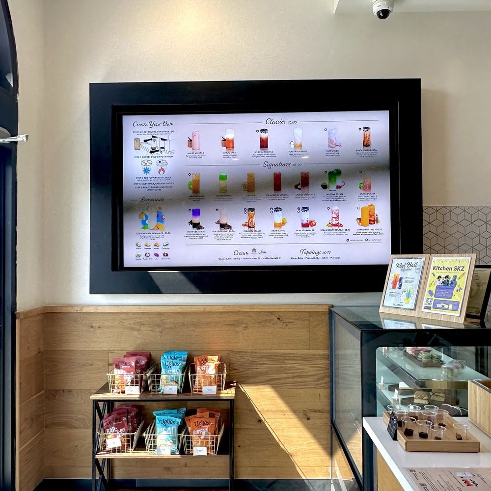 Teaspoon - Newark - Inside & top drink menu - Bubble Tea Near Me - Newark, California