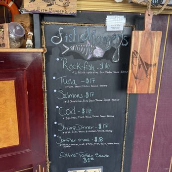 The FishMongers - Menu Aug 2025 - Fish & Chips Near Me - Hammond, Oregon The FishMongers - Menu Aug 2025 - Fish & Chips Near Me - Hammond, Oregon
