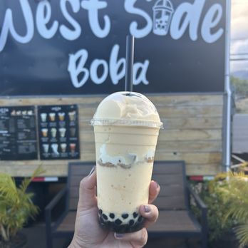 Westside Boba - Mango Graham Shake (Seasonal) $10 - Bubble Tea Near Me - Kahului, Hawaii
