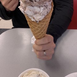 Stroh's Ice Cream Parlour - Ice cream in a cup and waffle cone