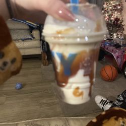 Wendy's - They gave me a Caramel Vanilla Frosty Swirl even though I ordered the Snickerdoodle Cookie Vanilla Frosty Fusion