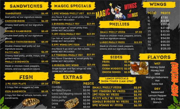 Menu photo 1 Magic Wings & Things Memphis, TN Menu photo 1 Magic Wings & Things Memphis, TN
