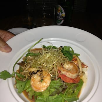 NOBU - Lobster & shrimp over greens - Japanese Near Me - Lanai City, Hawaii