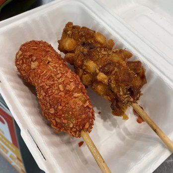 Dragon Star Oriental Foods - Both Korean hot dogs were over cooked and lacking flavor. Not very good - International Grocery Near Me - Saint Paul, Minnesota