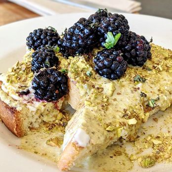 Floret - Blackberry Goat Cheese Toast - Vegetarian Near Me - Seattle, Washington