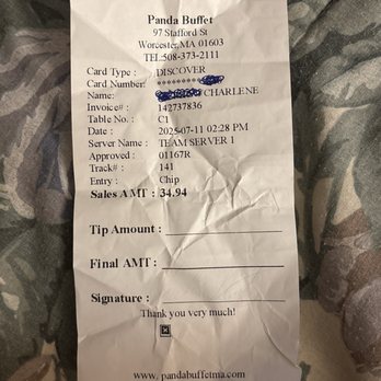 Panda Buffet - My proof that I'm not just a troll - Buffets Near Me - Worcester, Massachusetts