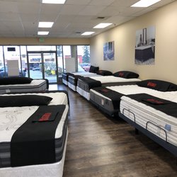 Luxury Mattress Warehouse - The show room. The owner let us try several mattress with different box springs.