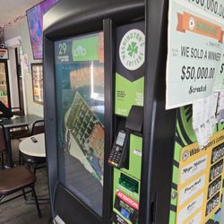 Lotto vending machine inside