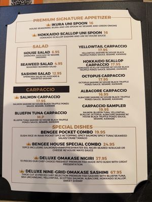 Menu photo 4 Bengee Sushi Ontario, CA