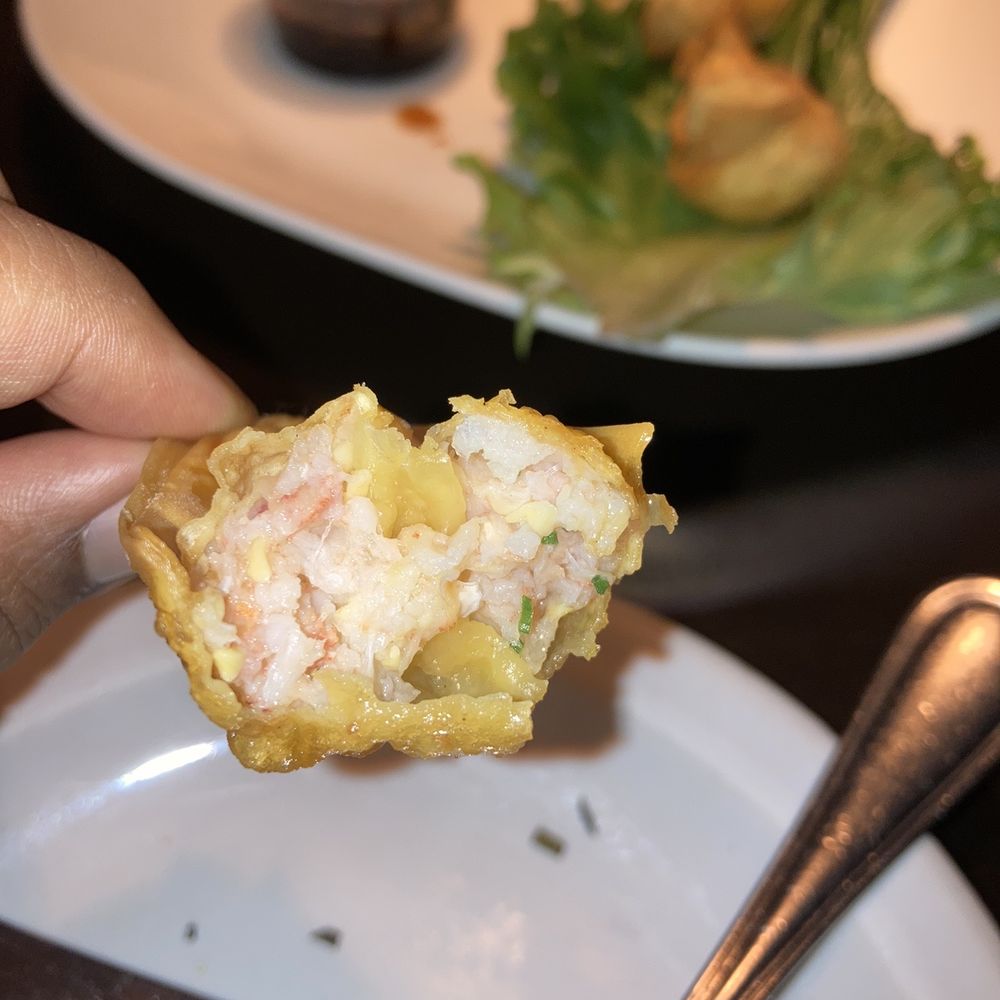 City Limits Diner - Inside of the lobster wonton -- SO DELISH Not like Crab Rangoon - Diners Near Me - White Plains, New York City Limits Diner - Inside of the lobster wonton -- SO DELISH Not like Crab Rangoon - Diners Near Me - White Plains, New York