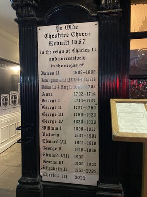 Menu photo 5 Ye Olde Cheshire Cheese London, XGL Menu photo 5 Ye Olde Cheshire Cheese London, XGL