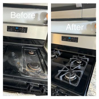 OC Luxe Cleaning - Before/After Stove - Home Cleaning Near Me OC Luxe Cleaning - Before/After Stove - Home Cleaning Near Me