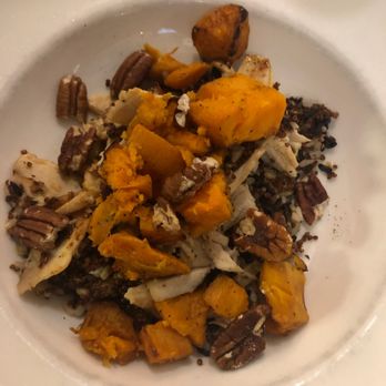 Sleepy Bee Cafe - Oakley - Hot-Honey Quinoa Bowl (Quinoa, brown and black rice sautéed w/ shredded chicken, sweet potatoes and hot-honey vinaigrette, topped w/ pecan) - Breakfast & Brunch Near Me - Cincinnati, Ohio