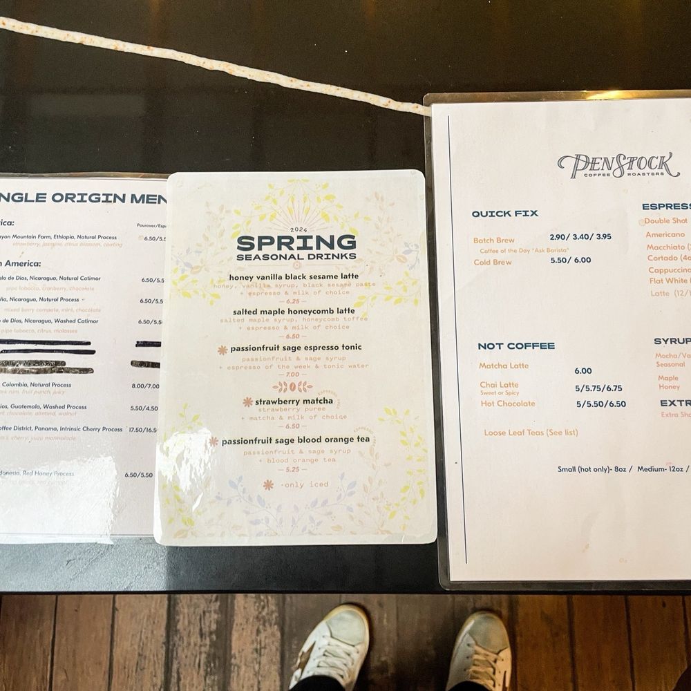 Penstock Coffee Roasters - menu (may 2024) - Coffee & Tea Near Me - Highland Park, New Jersey Penstock Coffee Roasters - menu (may 2024) - Coffee & Tea Near Me - Highland Park, New Jersey