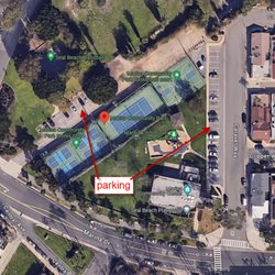 Marina Community Park - Marina Park:
1 full basketball court,
1 full tennis court,
4 pickleball courts,
1 playground,
1 community center,
2 parking lots.
