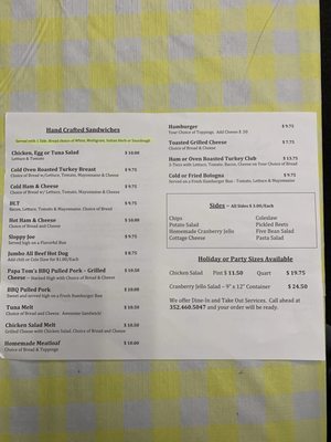 Menu photo 1 Ellens Cafe on 3rd Leesburg, FL Menu photo 1 Ellens Cafe on 3rd Leesburg, FL