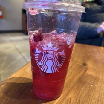 Starbucks - Mango dragonfruit lemonade energy refresher - Coffee & Tea Near Me - New York, New York Starbucks - Mango dragonfruit lemonade energy refresher - Coffee & Tea Near Me - New York, New York