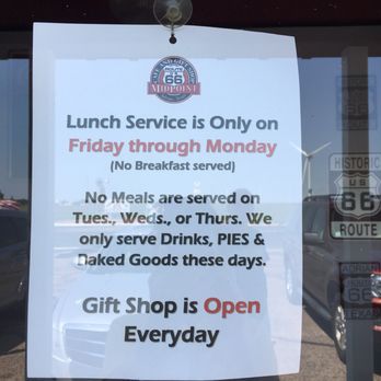 Midpoint Cafe And Gift Shop - Business scaled back but the pie is worth it any day of the week! - Cafes Near Me - Adrian, Texas Midpoint Cafe And Gift Shop - Business scaled back but the pie is worth it any day of the week! - Cafes Near Me - Adrian, Texas