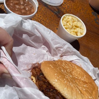 Goebel's Country Store - BBQ chopped brisket, cowboy beans and a mac&cheese. - Barbeque Near Me - Shady Cove, Oregon Goebel's Country Store - BBQ chopped brisket, cowboy beans and a mac&cheese. - Barbeque Near Me - Shady Cove, Oregon