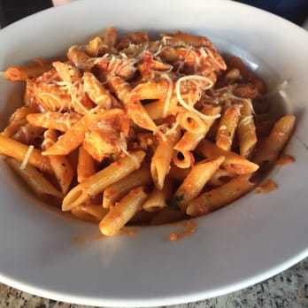 Romano Cucina - Rosa sauce with chicken over penne pasta - Italian Near Me - Sunset Beach, California