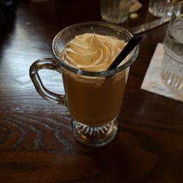 A delicious alcoholic dessert coffee.  I feel like it was a special or something.  The whipped cream was AMAZING.
