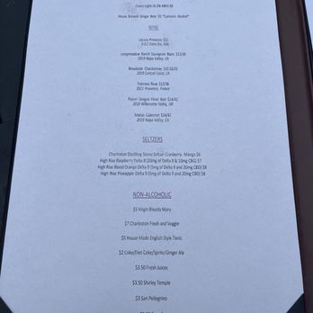 Charleston Distilling - Menu - Distilleries Near Me - Johns Island, South Carolina