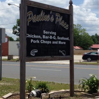 Pauline's Place - a sign for the restaurant - Barbeque Near Me - Saint Pauls, North Carolina Pauline's Place - a sign for the restaurant - Barbeque Near Me - Saint Pauls, North Carolina