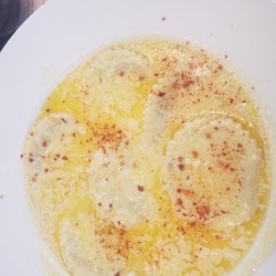 Seafood ravioli
