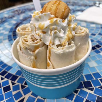Jack's Shack - Rolled creation banana pudding - Ice Cream & Frozen Yogurt Near Me - Sun City Center, Florida