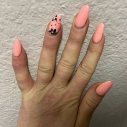 Hayden Nails &Spa - Acrylic nails with gel polish that chipped after 1 week