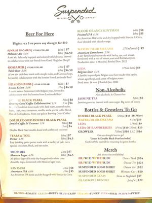 Menu photo 1 Suspended Brewing Company Baltimore, MD Menu photo 1 Suspended Brewing Company Baltimore, MD