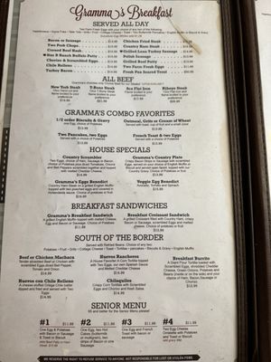 Menu photo 8 Grammas Country Kitchen Banning, CA Menu photo 8 Grammas Country Kitchen Banning, CA