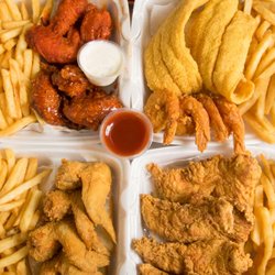 Hook Fish & Chicken - Hamilton - Whole Wings dinner , chicken tenders dinner , catfish, Buffalo wings dinner