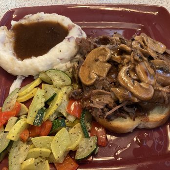 Polly's Pies - Open-Faced Prime Rib Sandwich - Bakeries Near Me - Fullerton, California